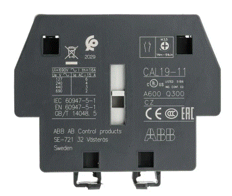 CONTACT AUXILLIAIRE CAL 19-11  SE-721 61/ABB