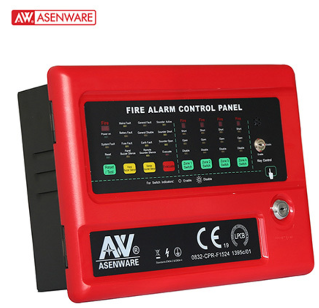 CENTRALE D'ALARME INCENDIE CONVENTIONNEL 2 ZONES HOMOLOGUÉE LPCB /AW-CFP2166-2
